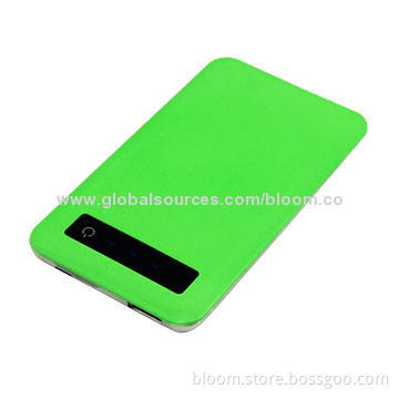 Slim USB Power Bank with 5,000mAh Capacity, Charger for iPhone and iPad, Customized Designs WelcomedNew